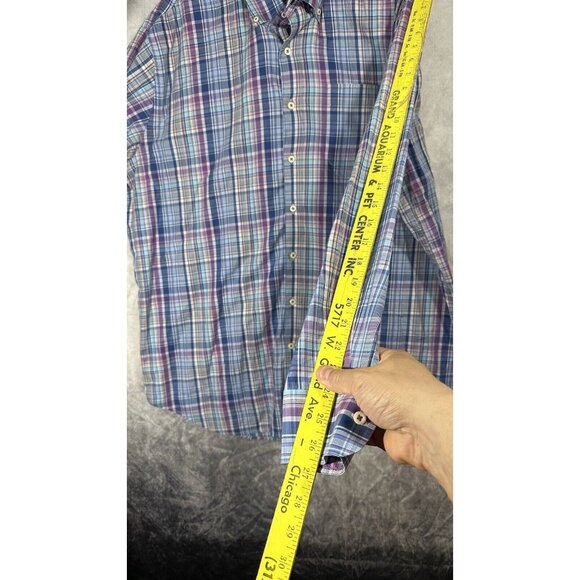 peter millar long sleeve button down Blue Multicolor Long Sleeve Men’s 2XL - Picture 8 of 11